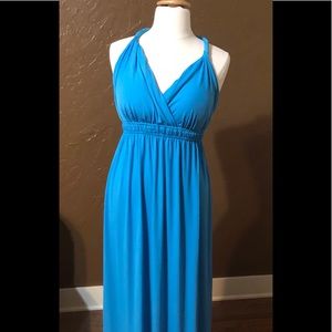Lovely blue turquoise maxi dress
